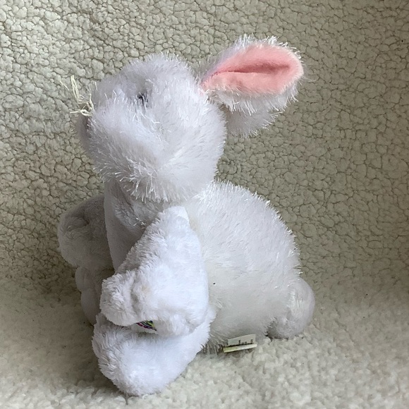 GANZ Webkinz HM078 White Bunny Rabbit Plush Stuffed Animal Toy No Code - Picture 1 of 7